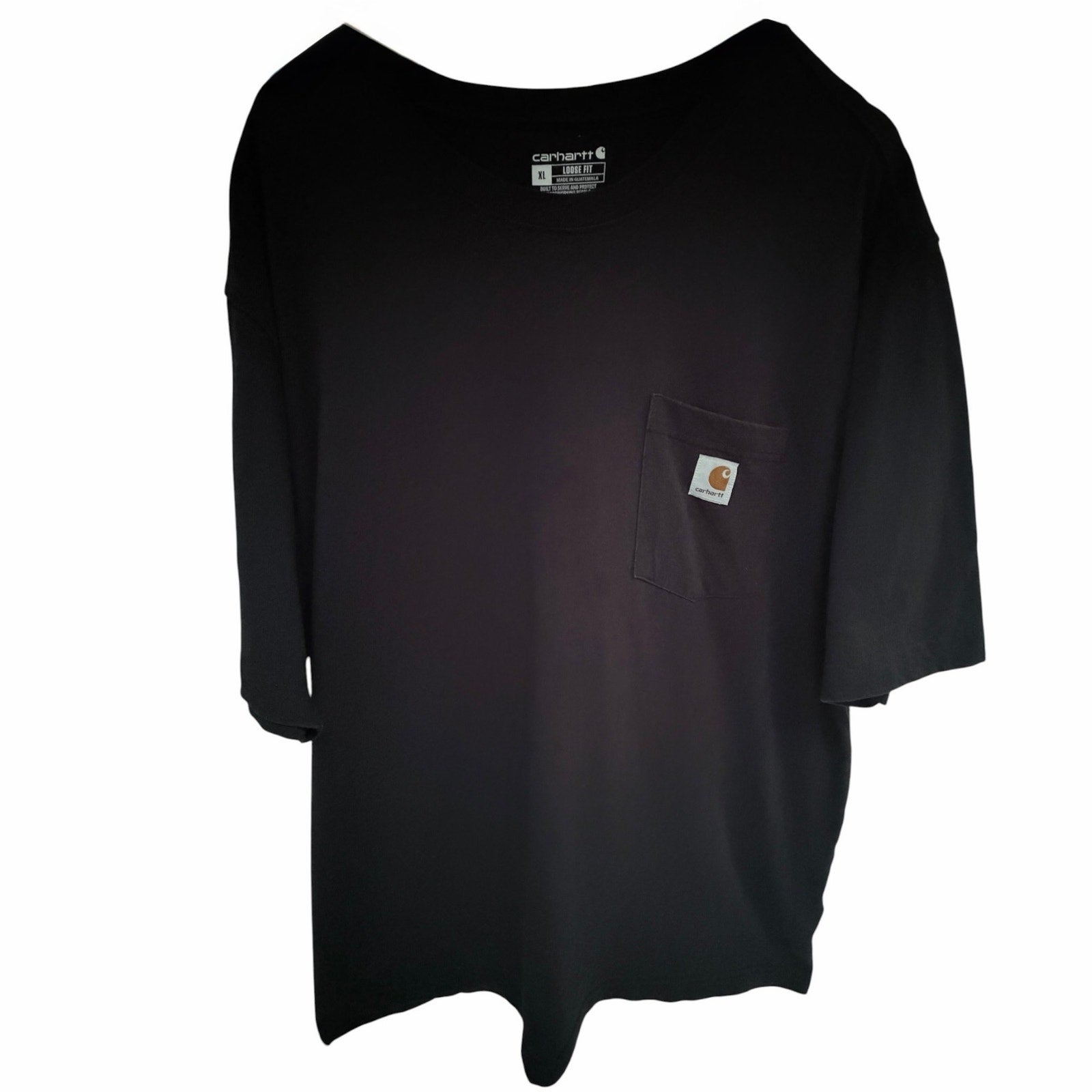 Carhartt K87 Pocket T Shirt Mens XL Black Loose Fit Heavyweight Workwear