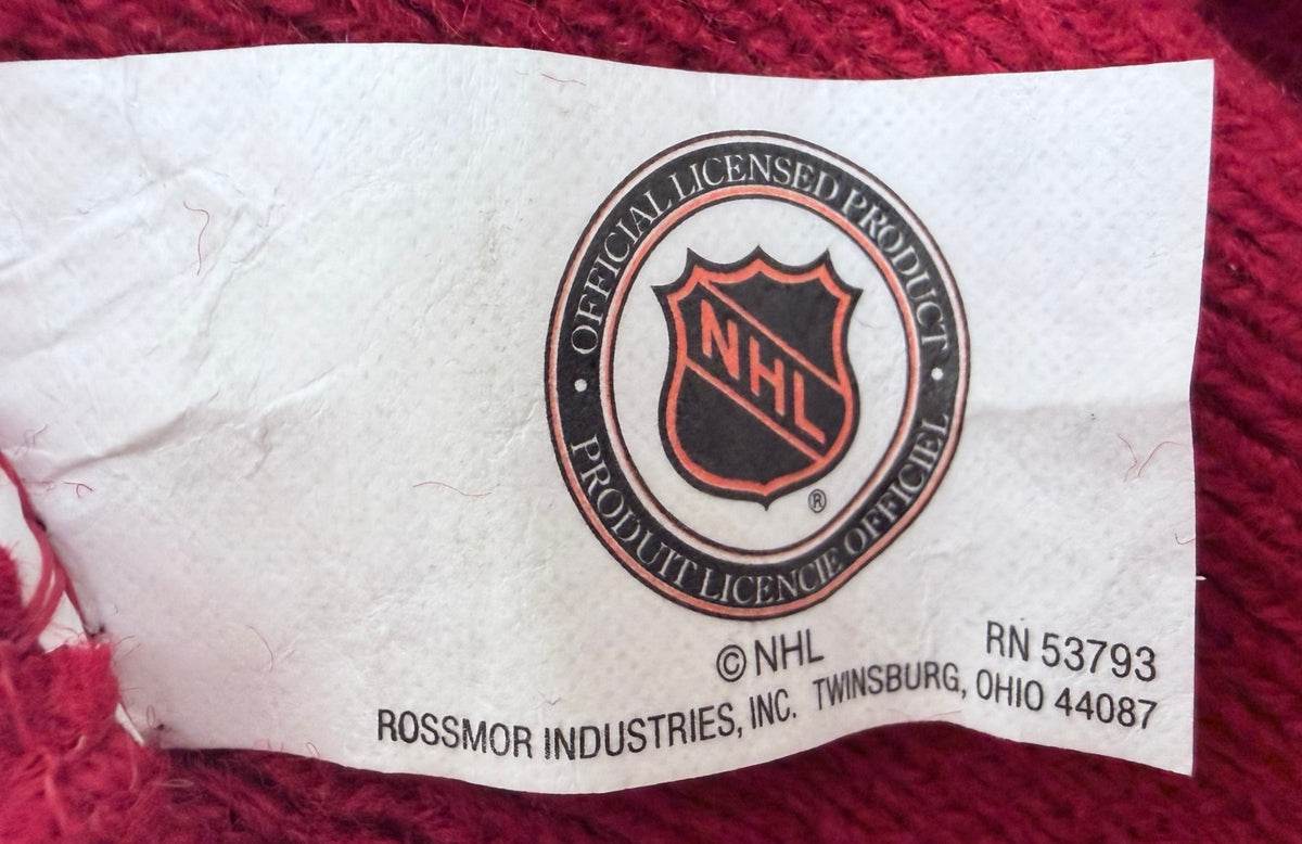 Rossmor Industries, Inc. Men's Burgundy Colorado Avalanche Beanie — brand label