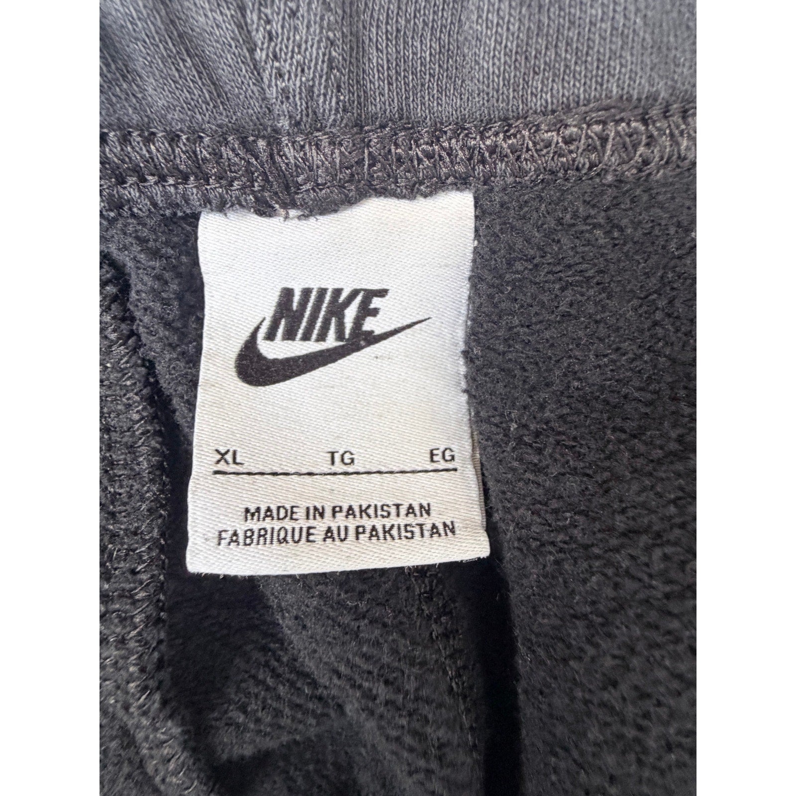 Nike Mens Sweatpants XL Black Swoosh Joggers Fleece Athletic Lounge