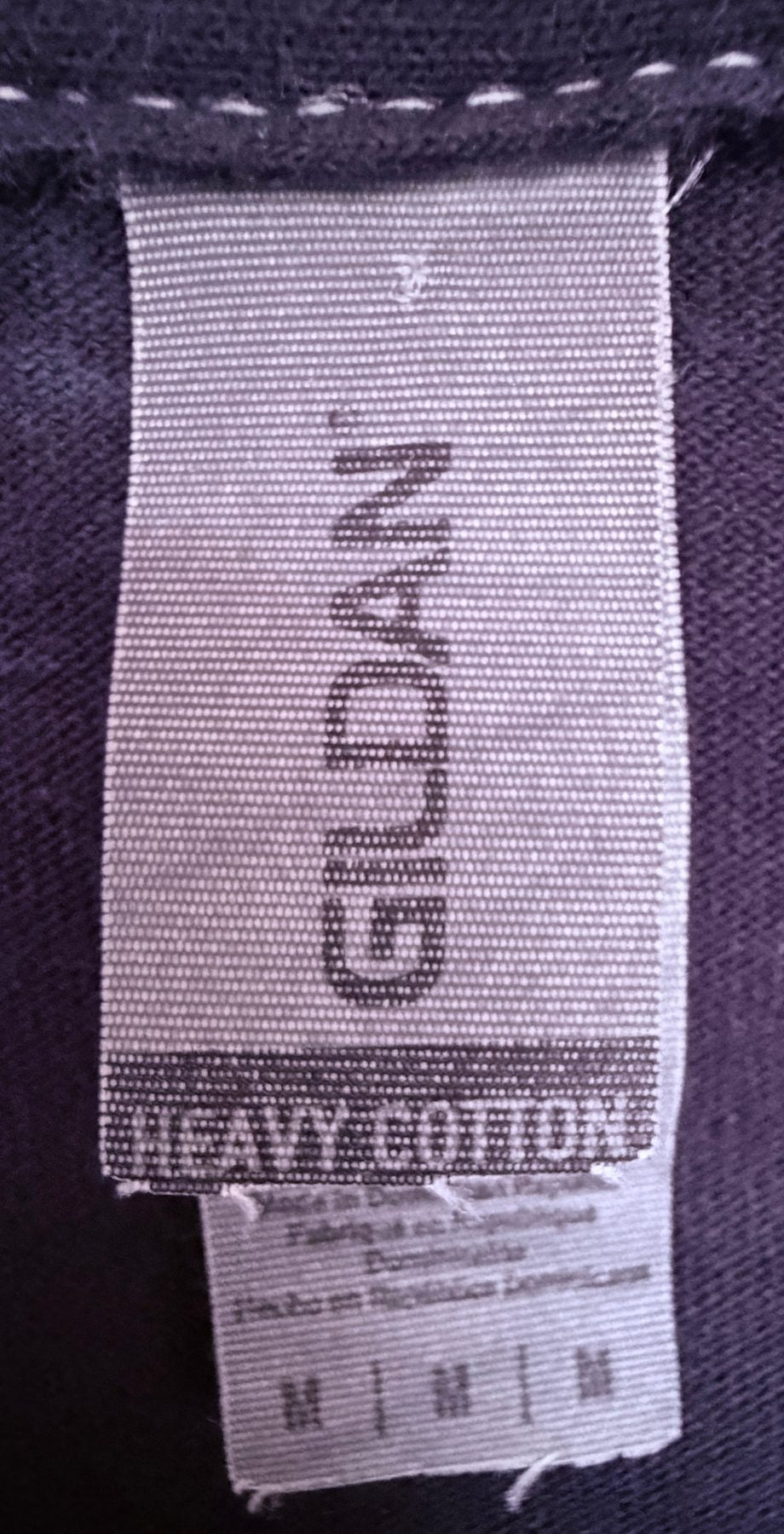 Gildan Men's Black After the Burial Heavy Cotton T-Shirt — brand label