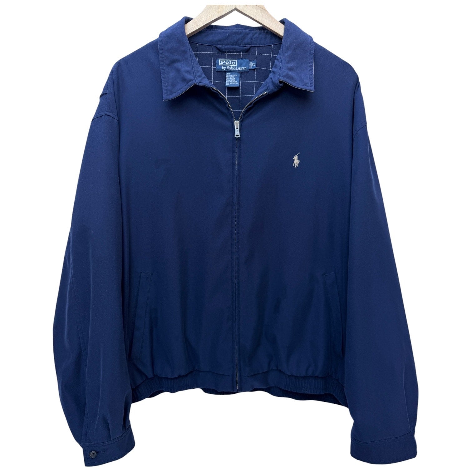 Polo Ralph Lauren Mens Jacket Navy Full Zip Lightweight XL