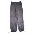 Zara Women's Gray Parachute Cargo Pants Size Medium Drawstring Hem