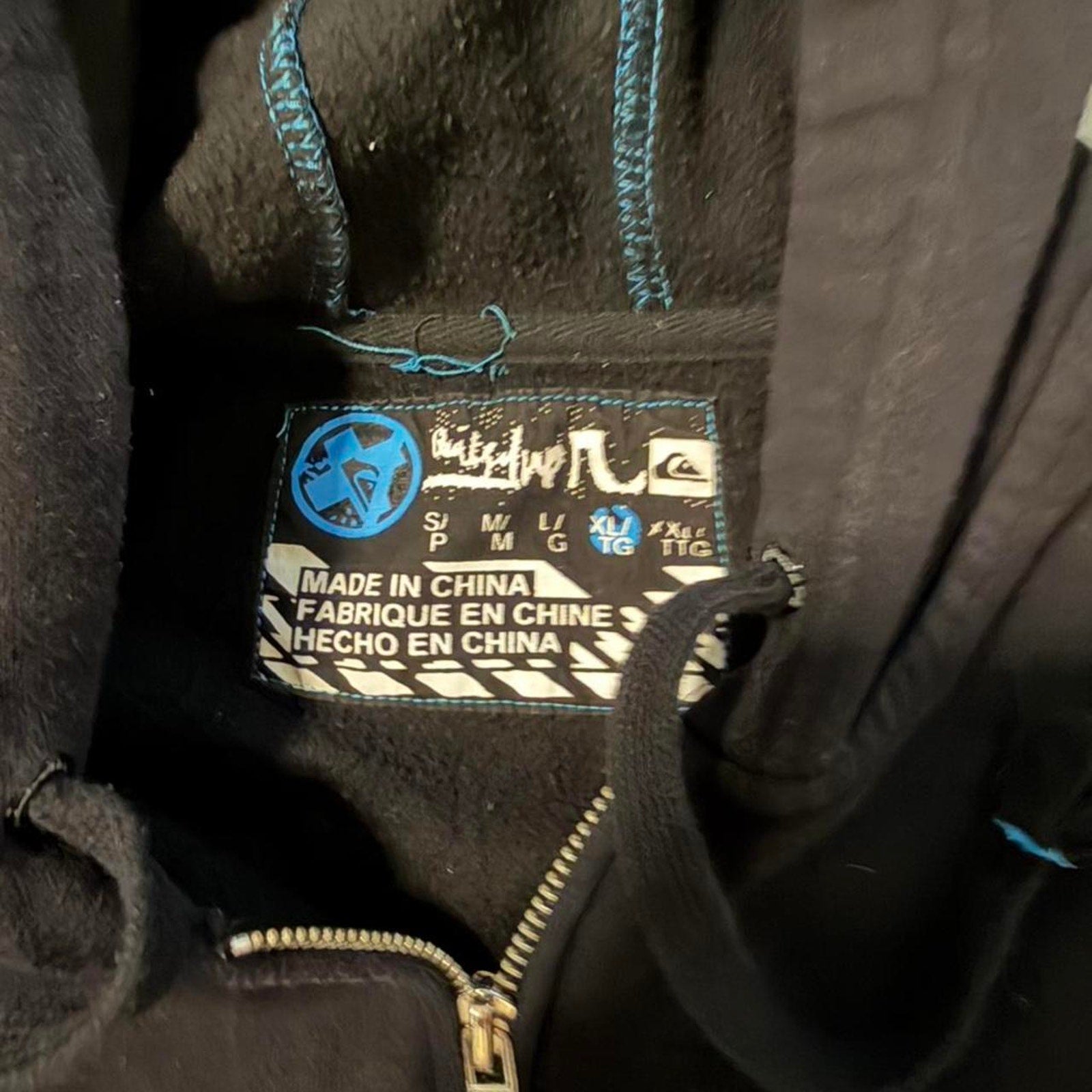 Vintage 2000s black embroidered y2k