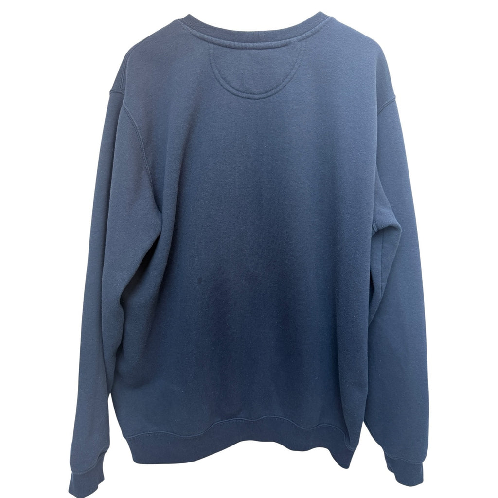 Carhartt Pocket Sweatshirt Mens Large Tall Blue Original Fit Workwear Crewneck