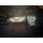 Harley-Davidson 1903 Sleeveless Snap Shirt Women's Black Pink