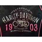 Harley-Davidson 1903 Sleeveless Snap Shirt Women's Black Pink
