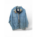 Woolrich Hooded Utility Jacket Blue Zip Front Outdoor Jacket Mens M