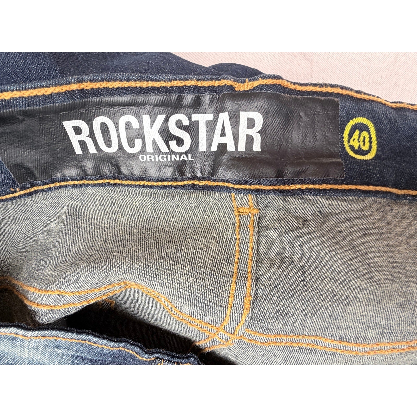 Rockstar Cargo Jeans Mens 40 Distressed Utility Denim