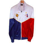 KET'S SPORTS Men's White Colorblock Full-Zip Jacket — front view