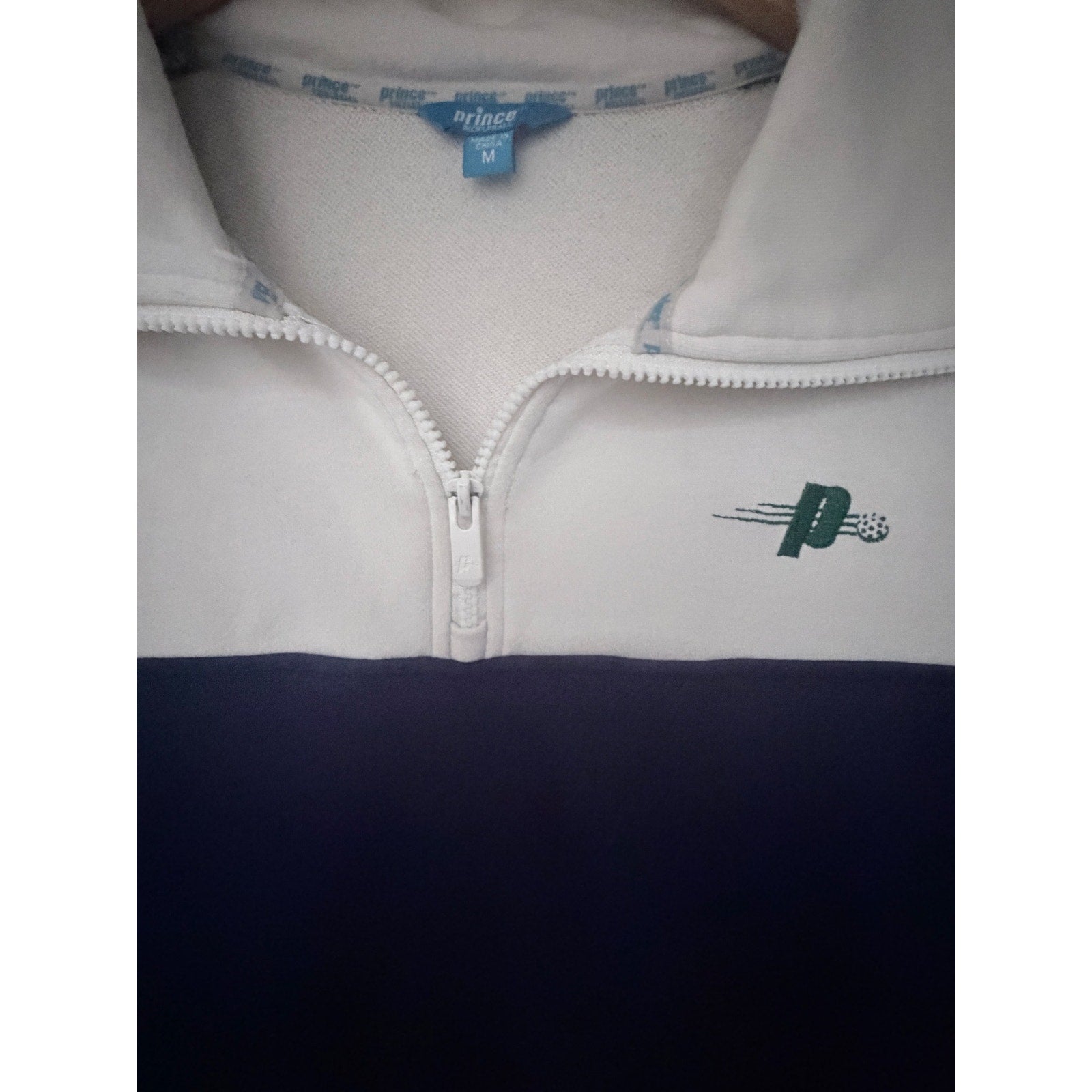 Prince Pickleball Quarter Zip Womens M Colorblock Sweatshirt