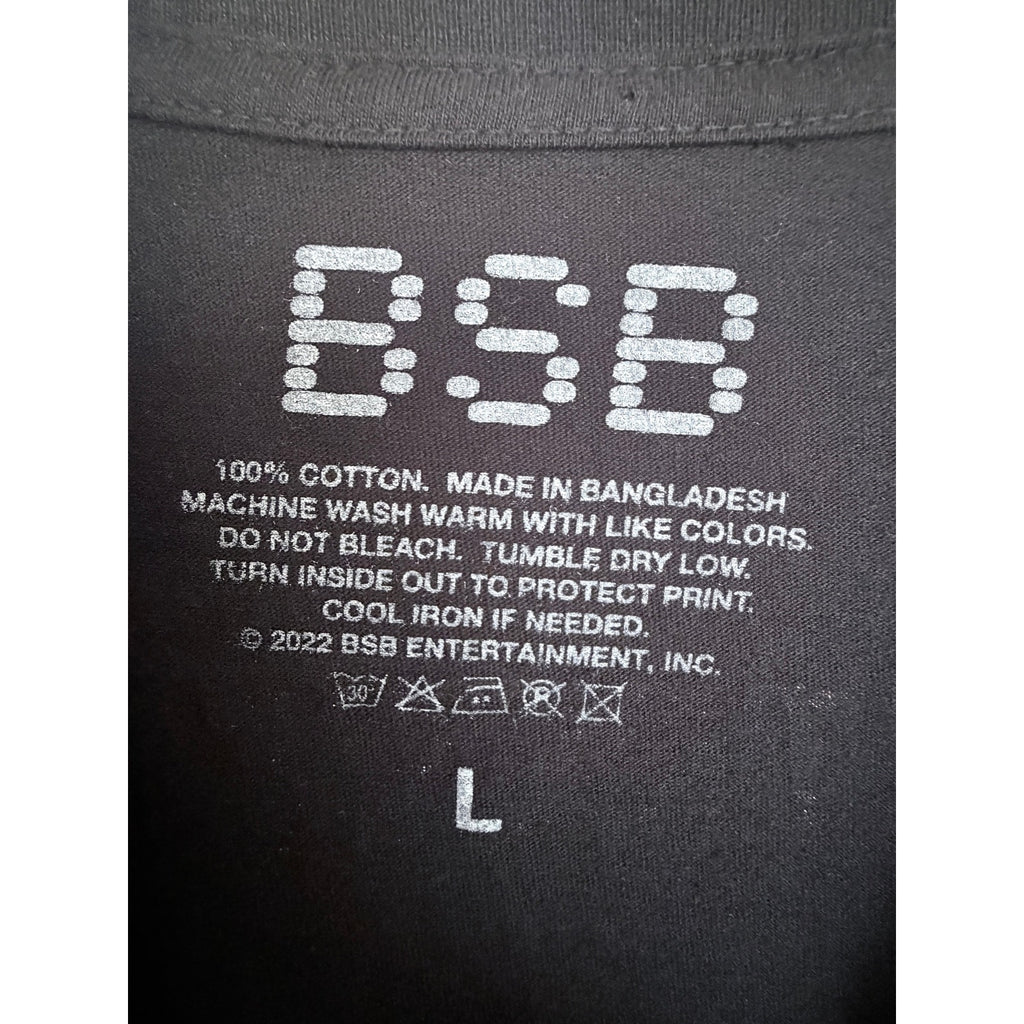 Backstreet Boys Band T Shirt Mens Large Black BSB 2022 Graphic Concert Tee
