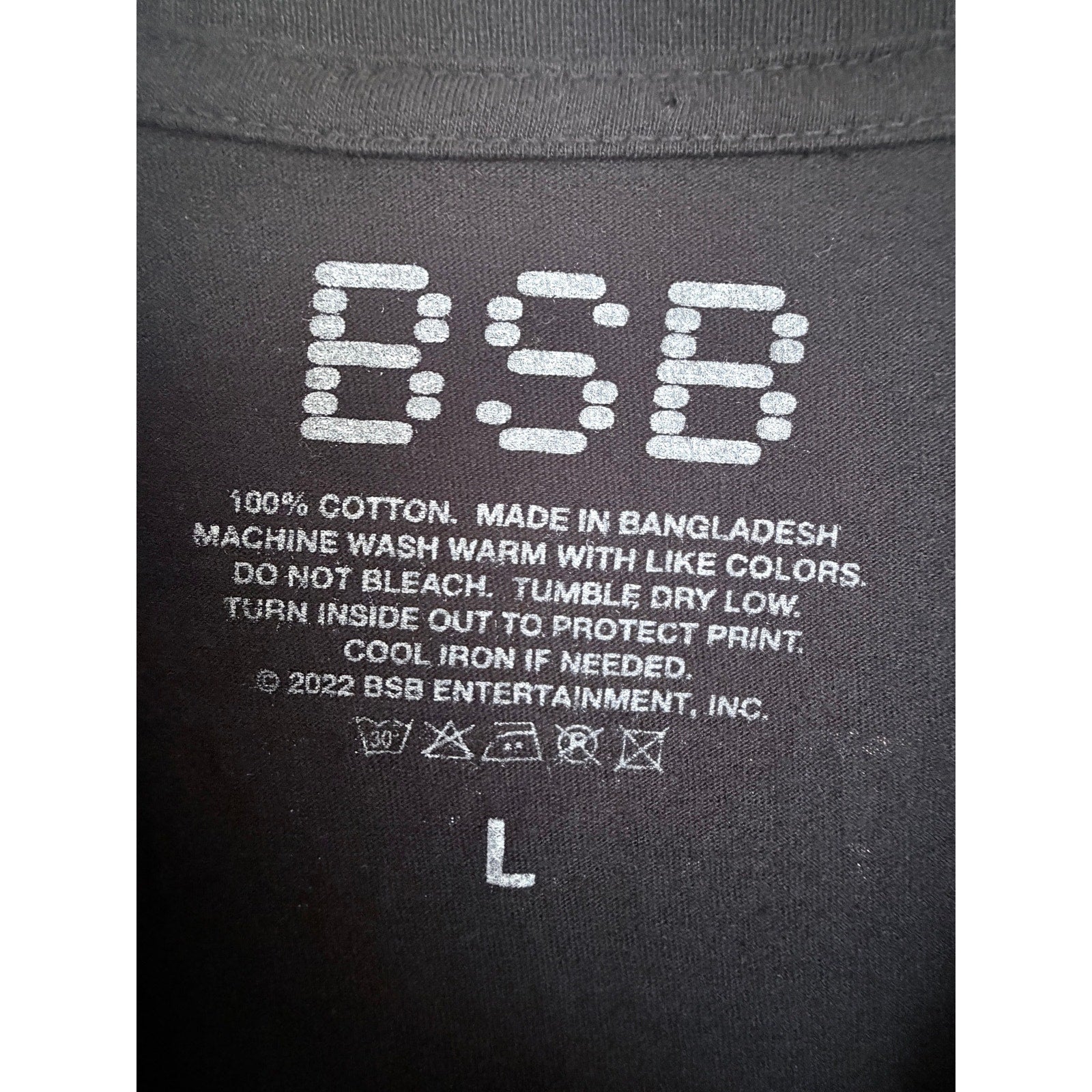 Backstreet Boys Band T Shirt Mens Large Black BSB 2022 Graphic Concert Tee