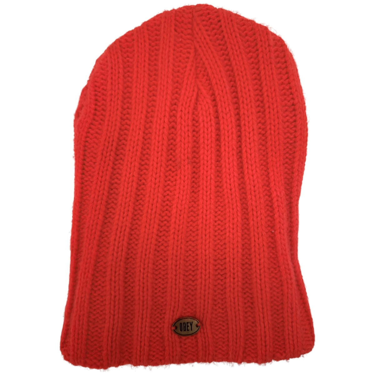 OBEY Men's Orange Beanie — front view