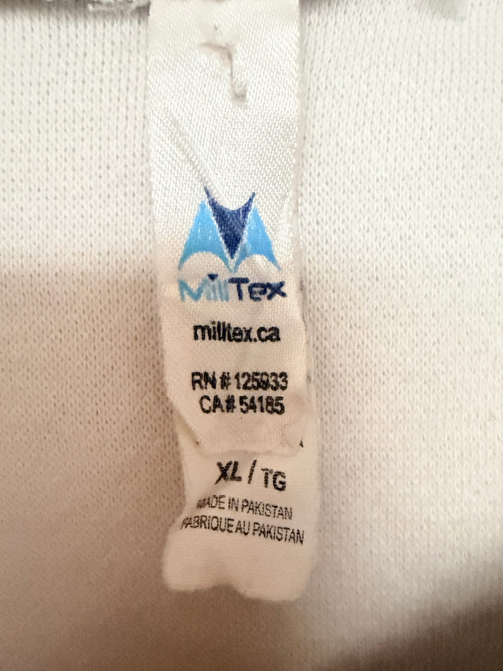 Milltex Men's Off-White Street Fighter II Hoodie — brand label