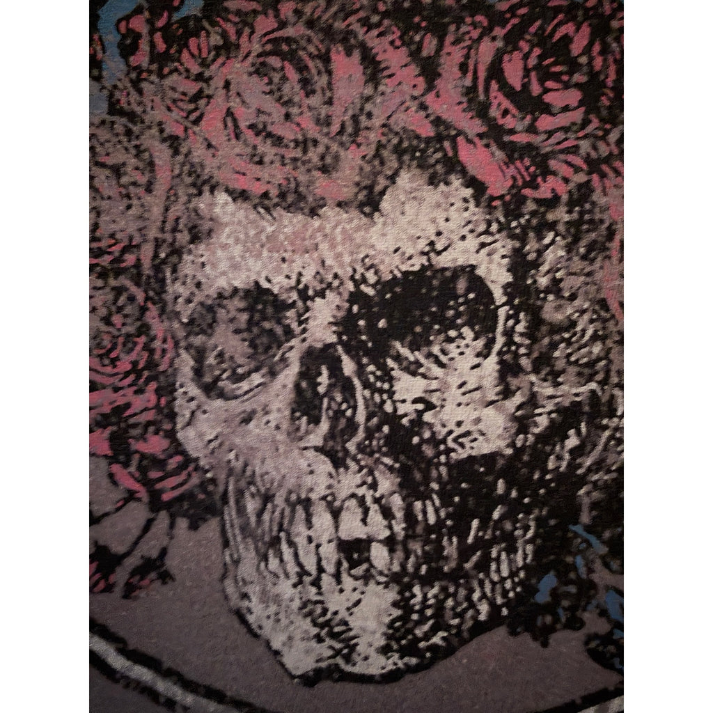 Grateful Dead Graphic Tank Top Womens Medium Brown Skull Roses Vintage Style