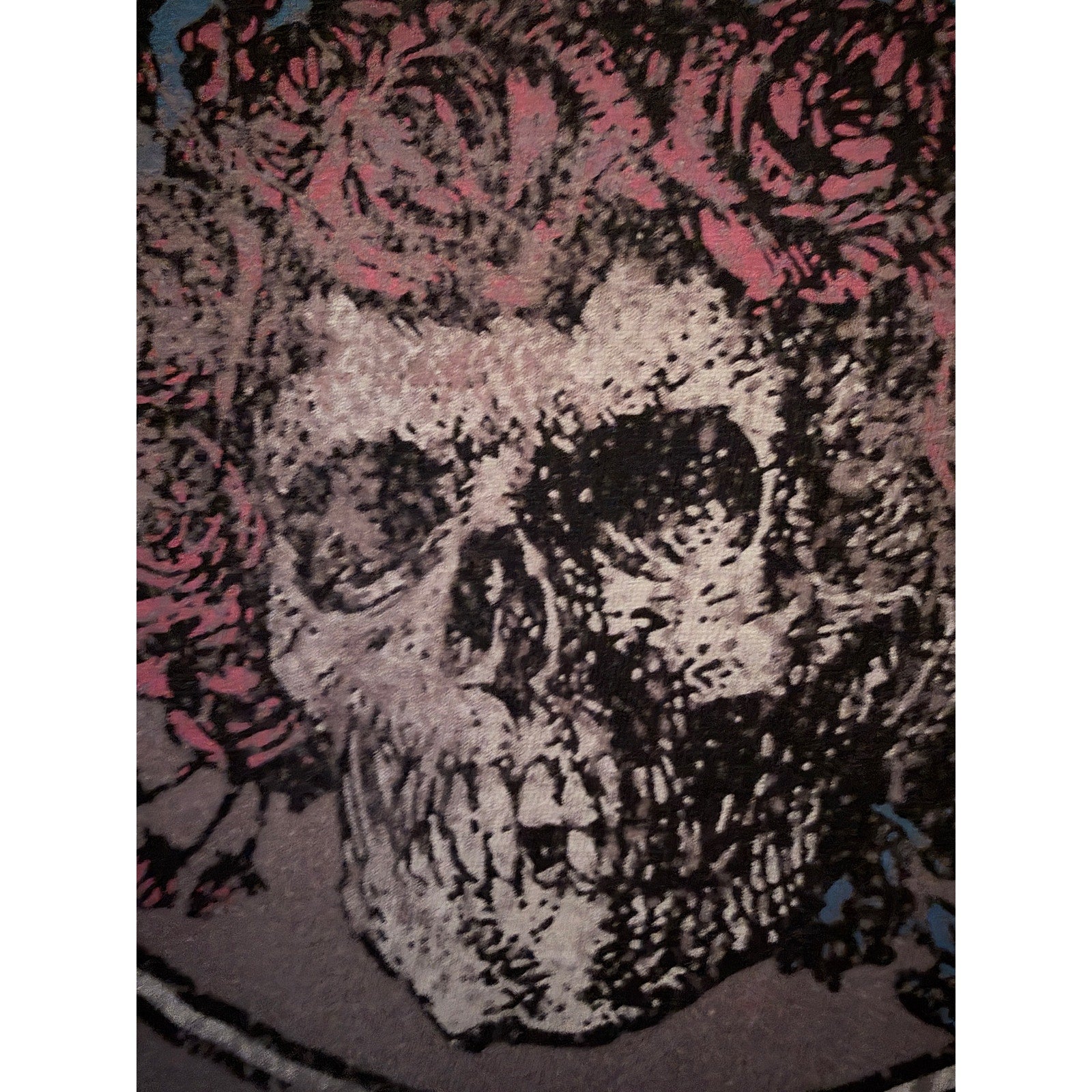 Grateful Dead Graphic Tank Top Womens Medium Brown Skull Roses Vintage Style