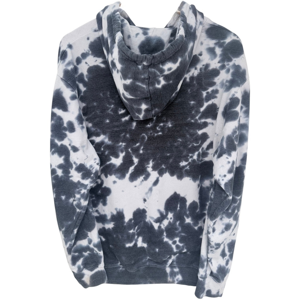Power Rangers Hoodie Mens Medium Black White Tie Dye Graphic Sweatshirt