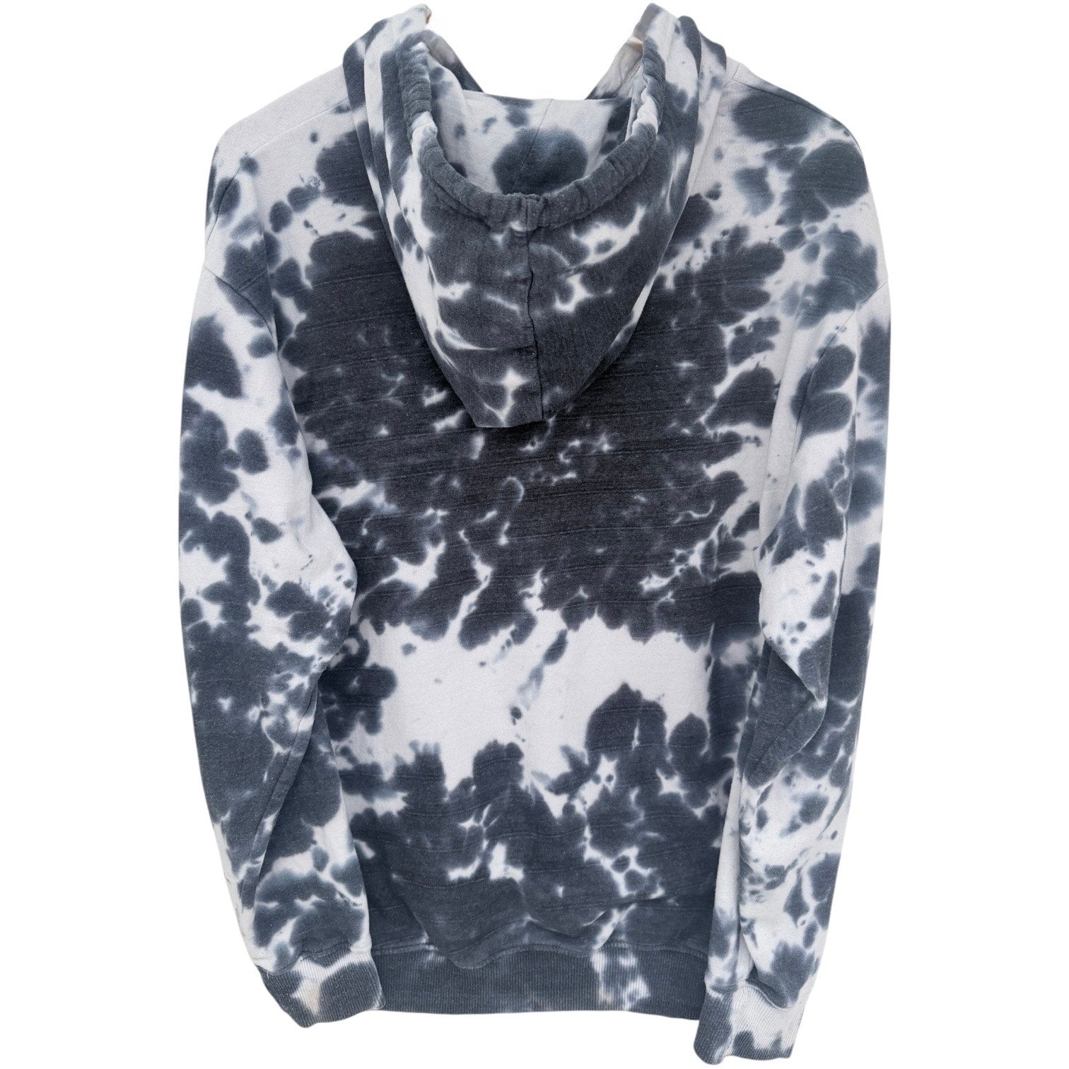 Power Rangers Hoodie Mens Medium Black White Tie Dye Graphic Sweatshirt