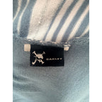 Oakley Blue Gray Striped V Neck T Shirt Mens Medium - product photo 4