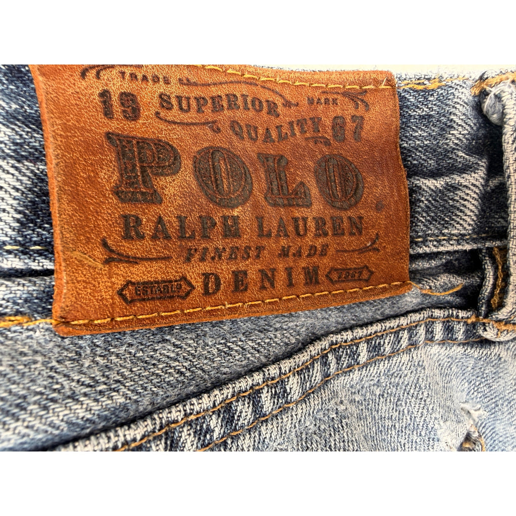 Polo Ralph Lauren Jeans Mens 34x30 Light Wash Straight Leg Denim Pants