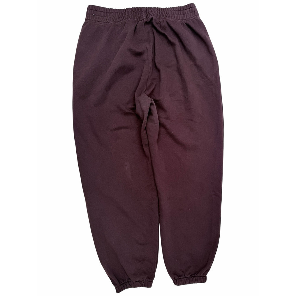 Nike Sweatpants Mens Large Brown Embroidered Swoosh Jogger Fleece Lounge Pants