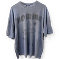 BoohooMAN Oversized T-Shirt Mens 2XL Blue Gothic Graphic Streetwear Tee