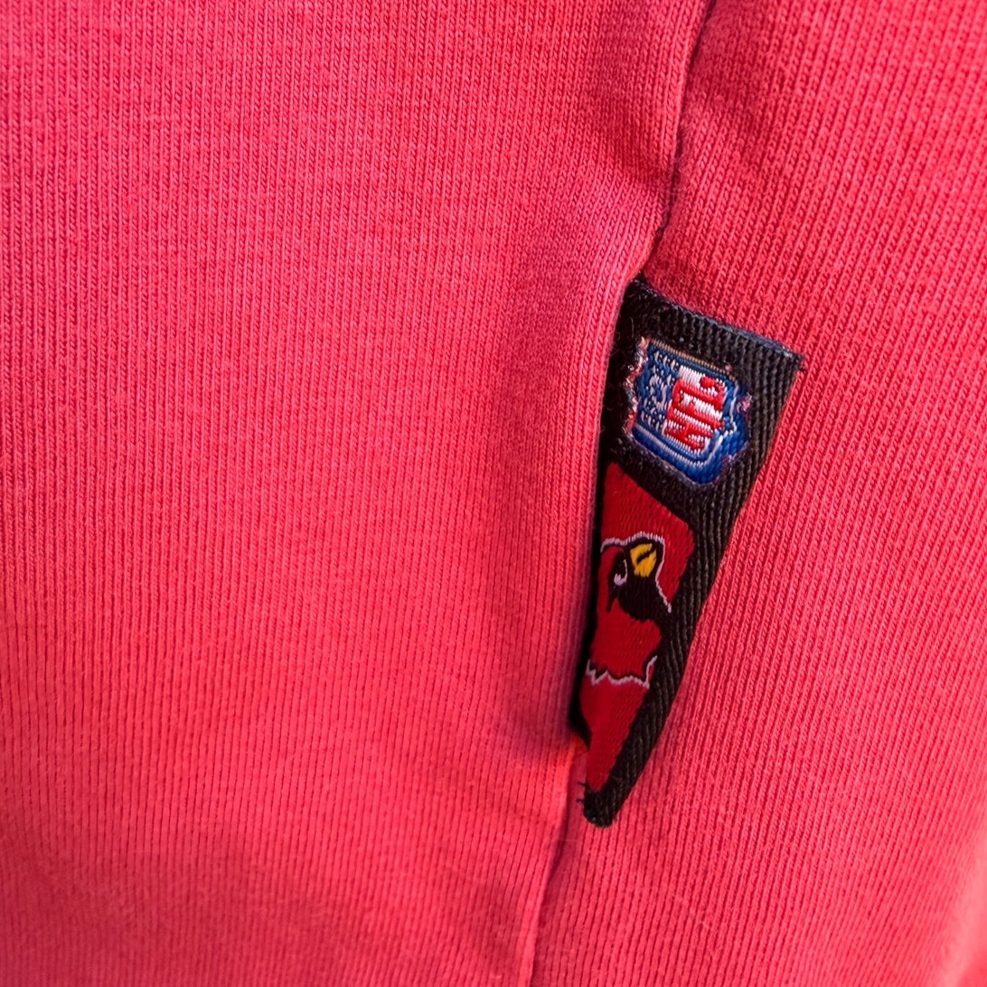 Arizona Cardinals Vintage Long Sleeve Shirt Mens L Reebok NFL Red