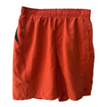 Nike Swim Trunks Mens Medium Orange Black Athletic Swim Shorts