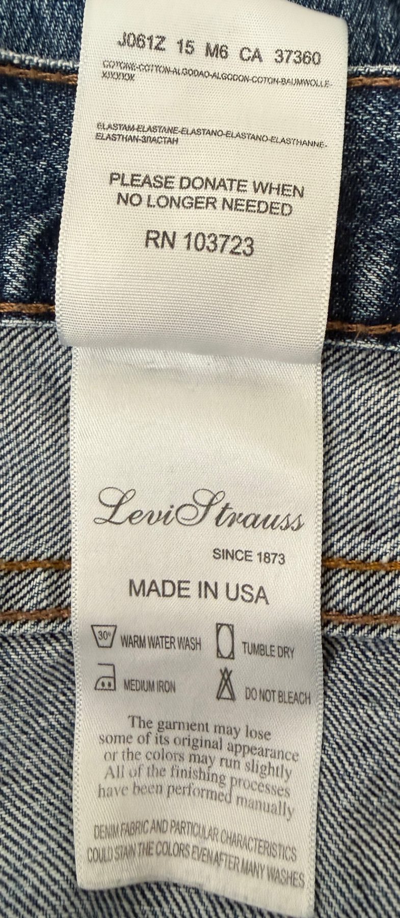 Levi's Men's Blue Levi's Vintage Clothing Special Development 505 Jeans — view 8
