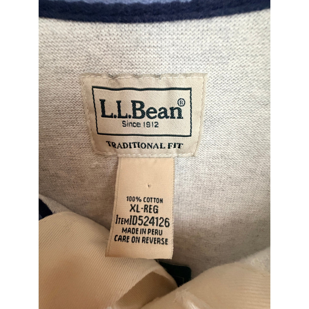 L.L.Bean Rugby Shirt Mens XL Colorblock