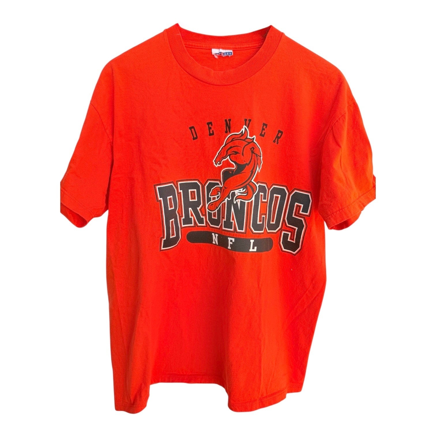 Denver Broncos NFL Graphic T-Shirt Orange Large