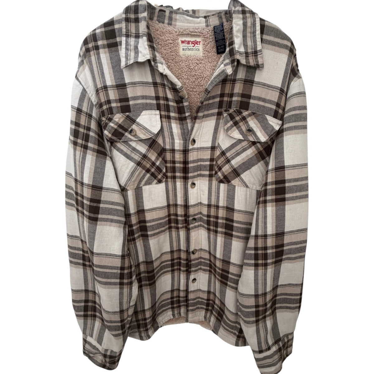 Wrangler Men's Beige Authentics Jacket — front view