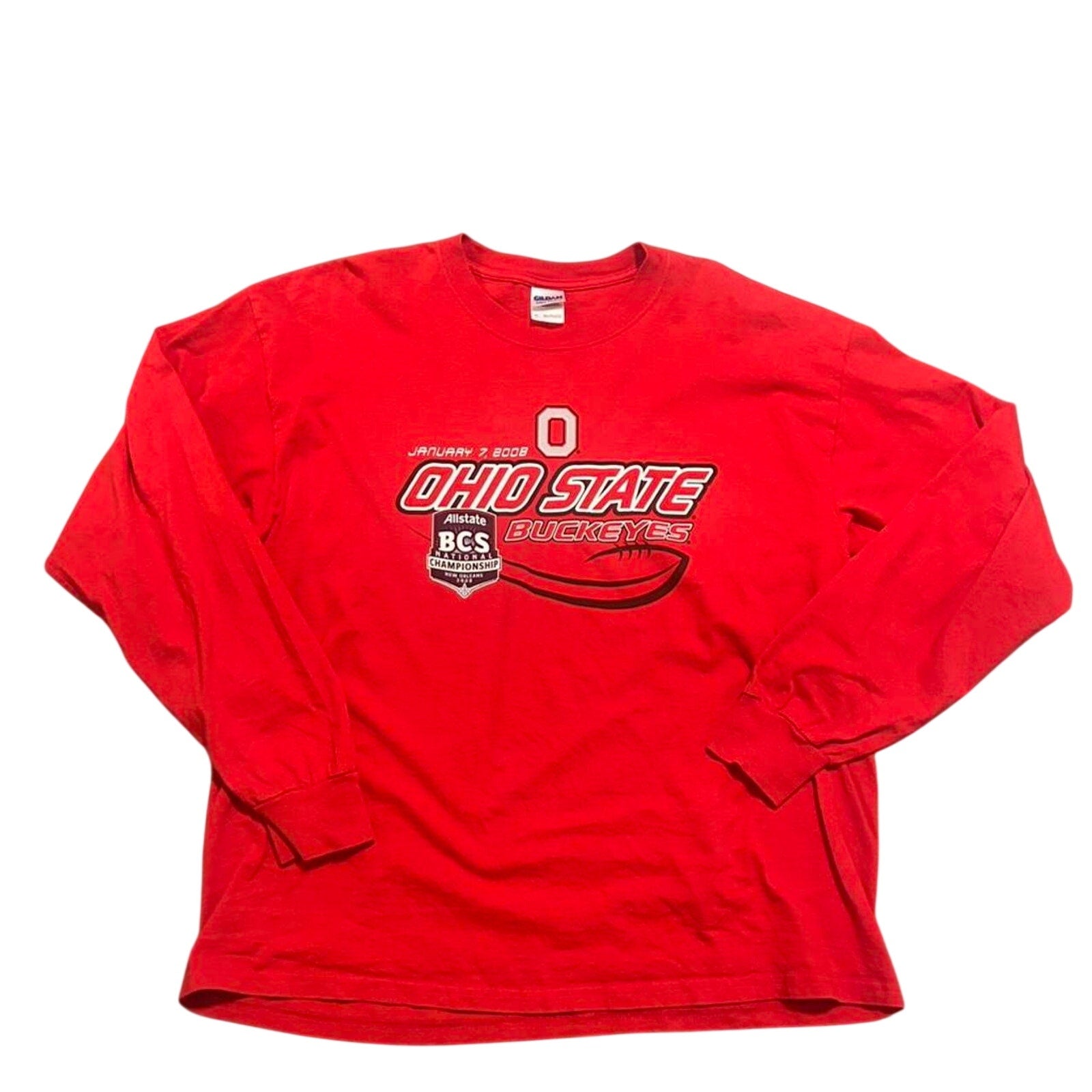 Ohio State T Shirt Mens XL Red 2008 Football Graphic Tee Buckeyes