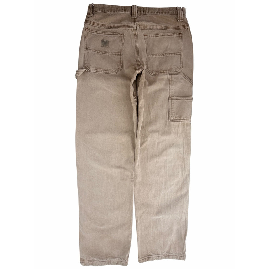 Lee Carpenter Mens 32x32 Tan Carpenter Pants Workwear Cotton Straight Leg