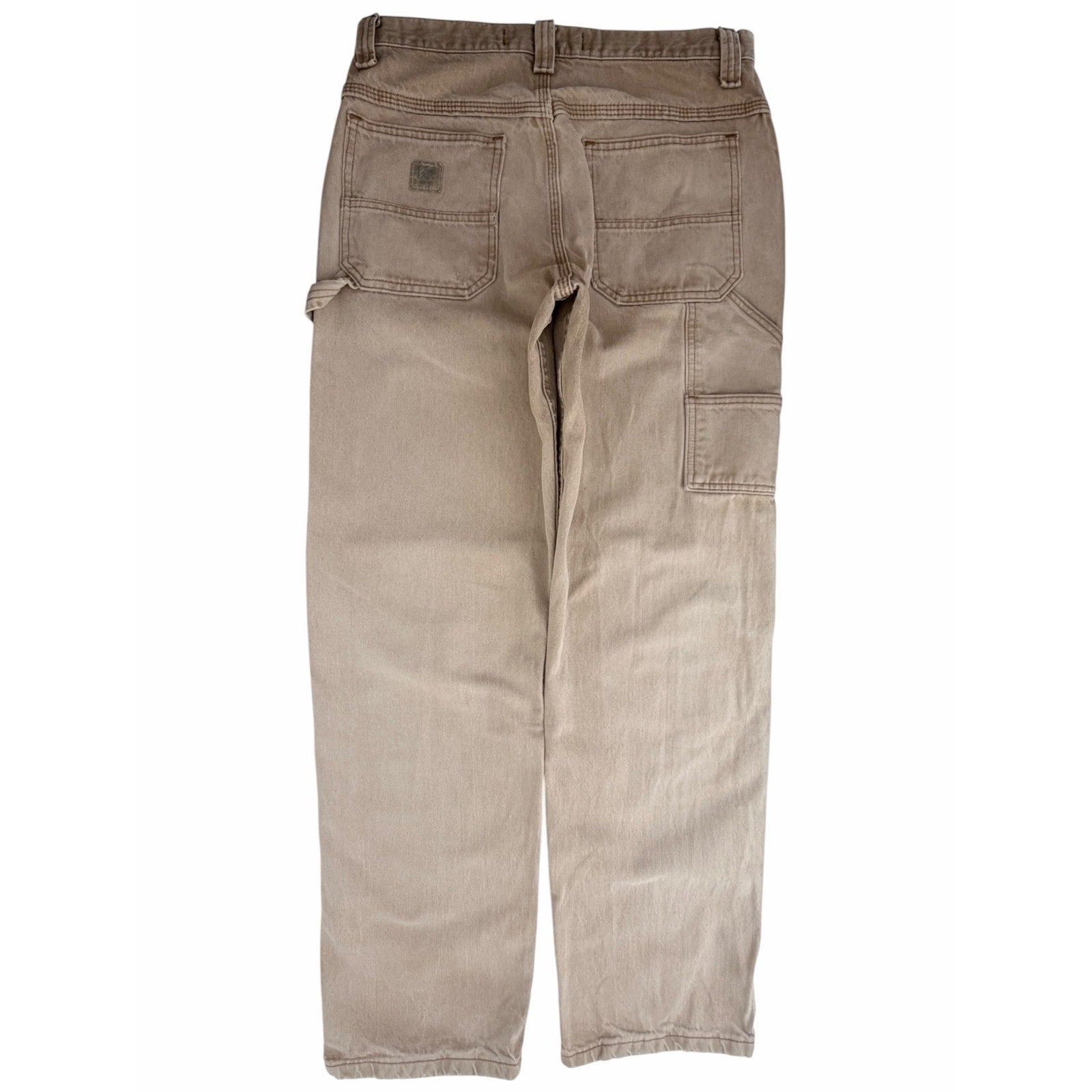 Lee Carpenter Mens 32x32 Tan Carpenter Pants Workwear Cotton Straight Leg