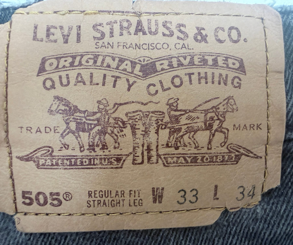Levi's Women's Black 505 Regular Fit Straight Leg Shorts — view 5