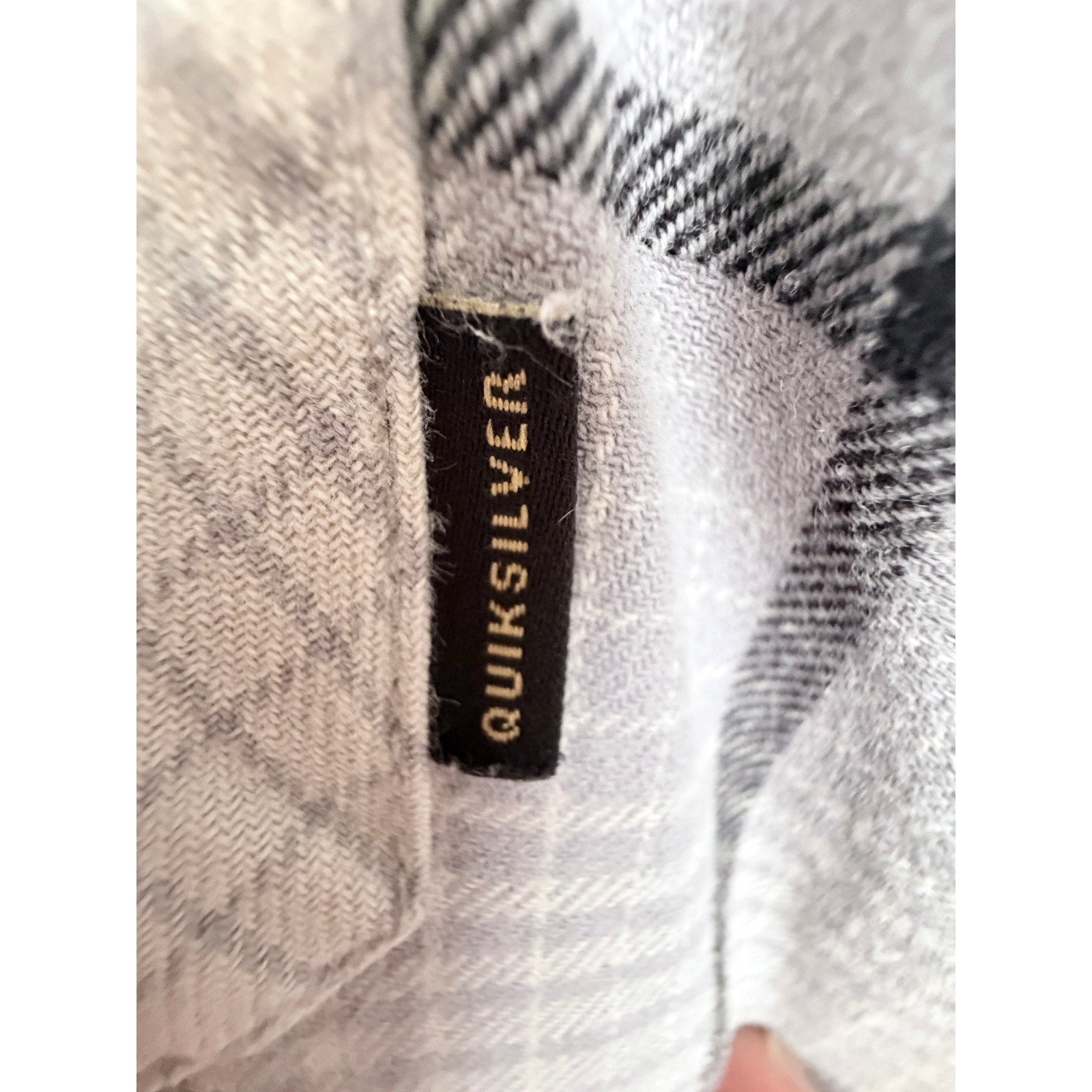 Quiksilver Plaid Quilted Jacket Mens Large