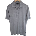 Hugo Boss Polo Shirt Mens Medium Gray Regular Fit Short Sleeve