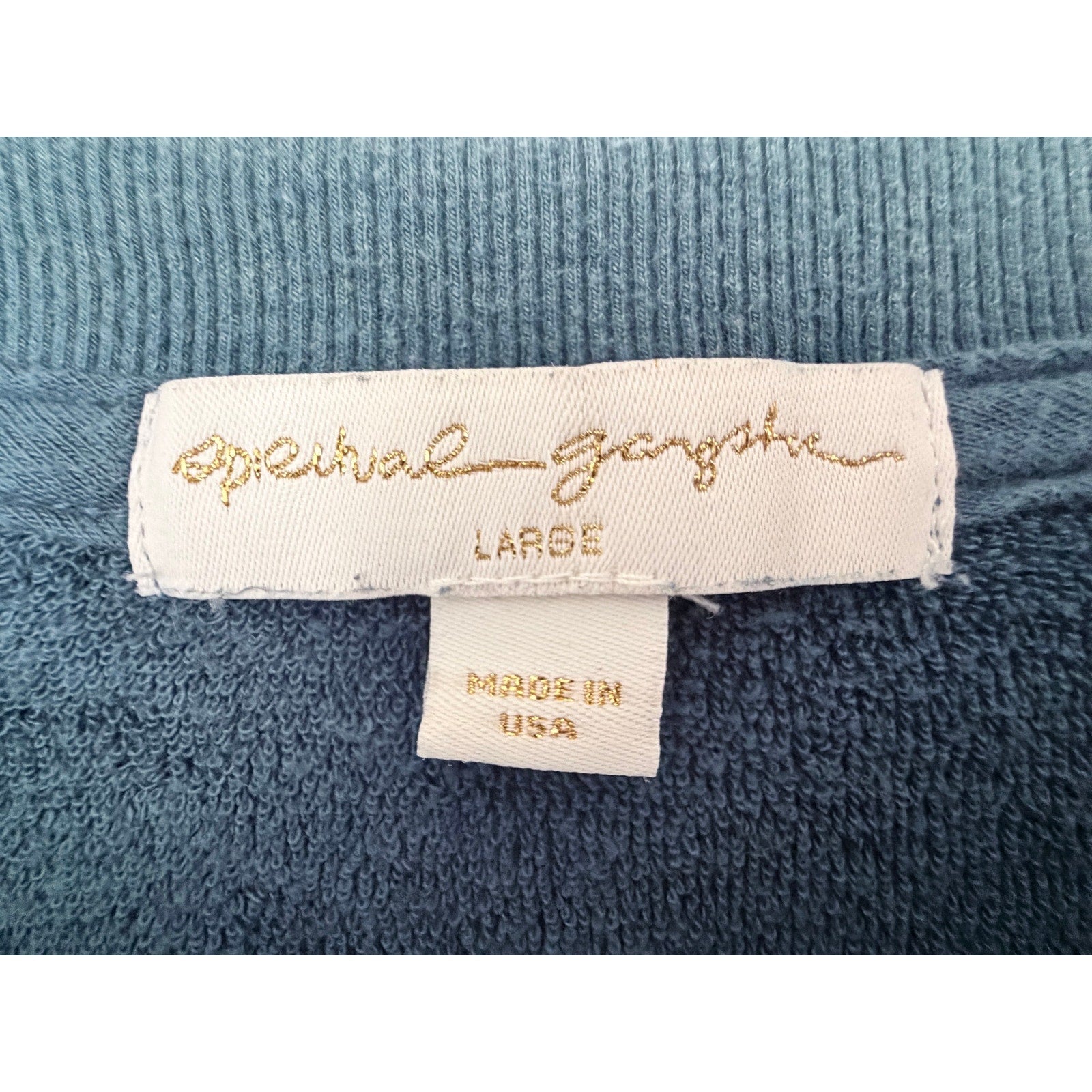 Spiritual Gangster Believe In The Good Sweatshirt Womens Large Blue USA Made