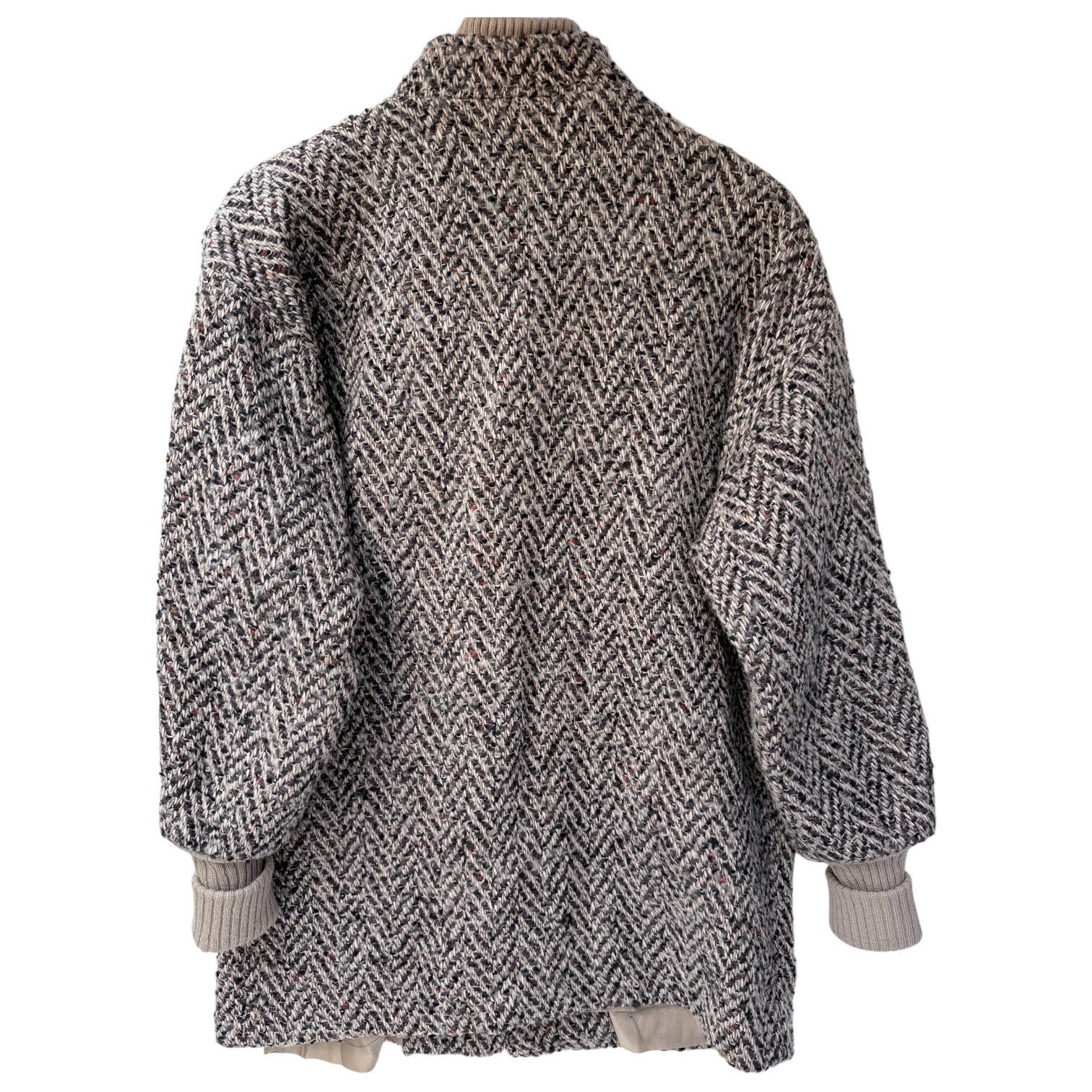 Vintage NYC New York Girl Coat Womens Size 10 Wool USA Union Made Herringbone
