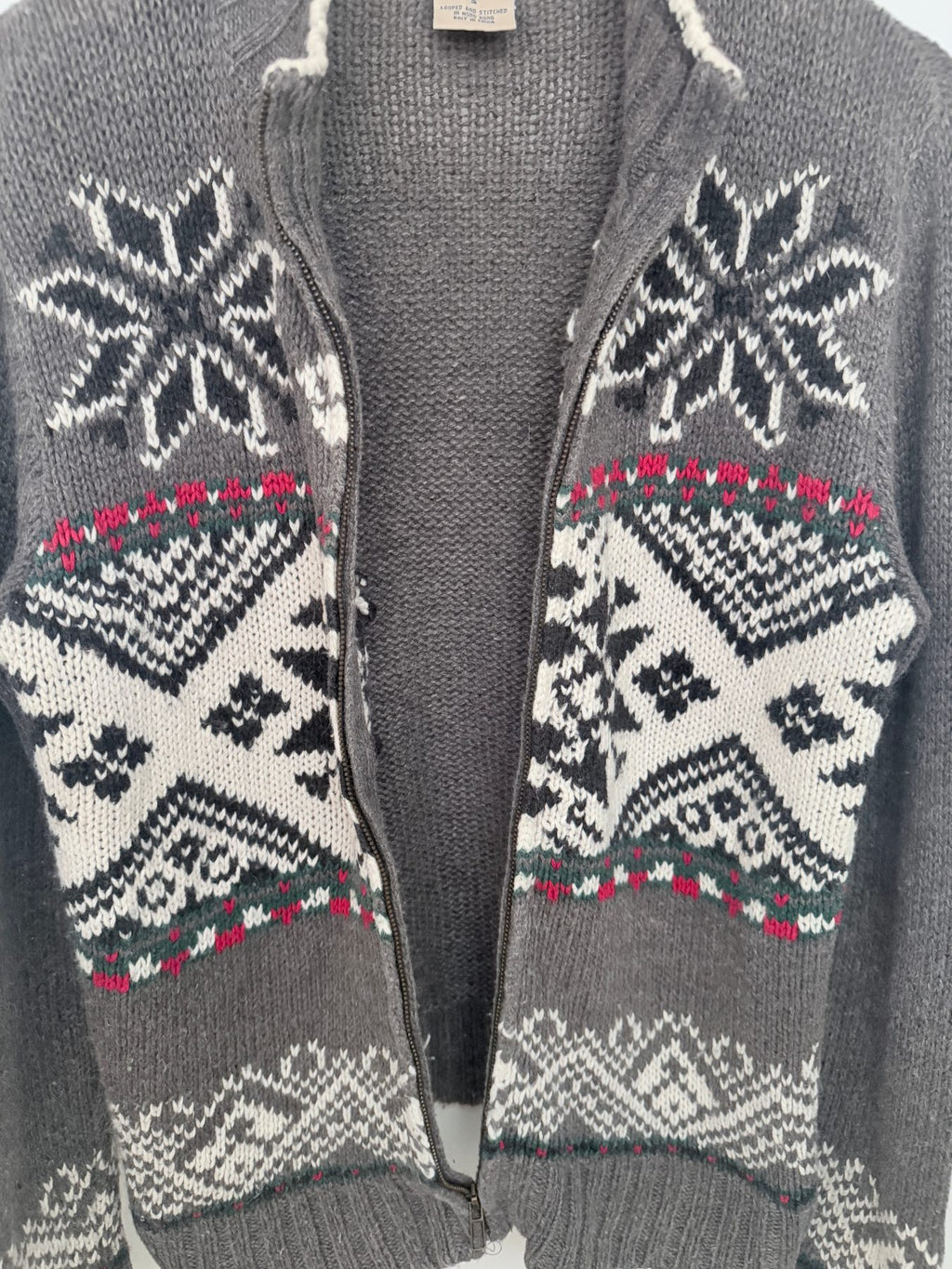High Sierra Men's Gray Full-Zip Mock Neck Sweater — view 4