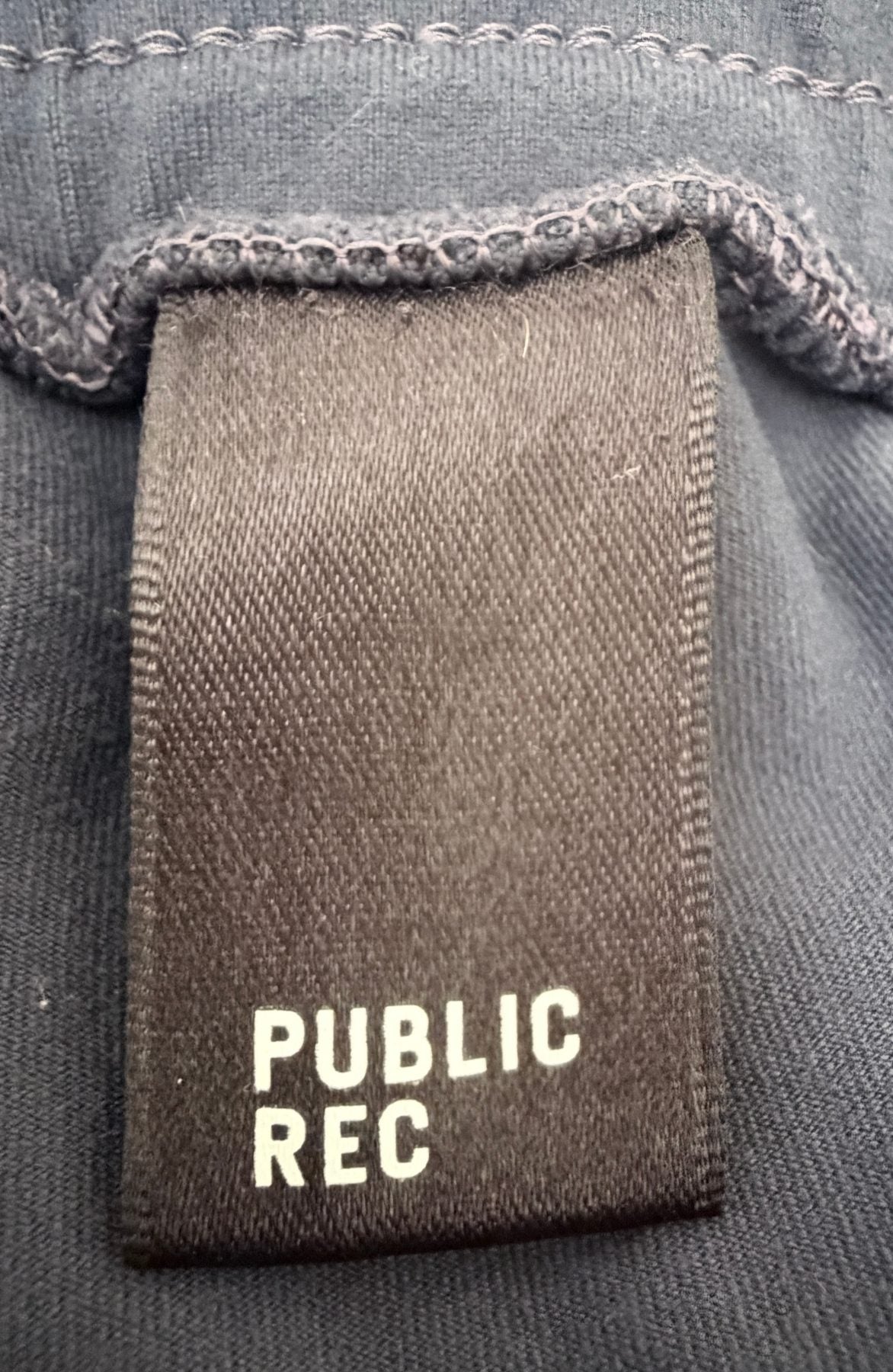 Public Rec Men's Navy Blue Pants — brand label