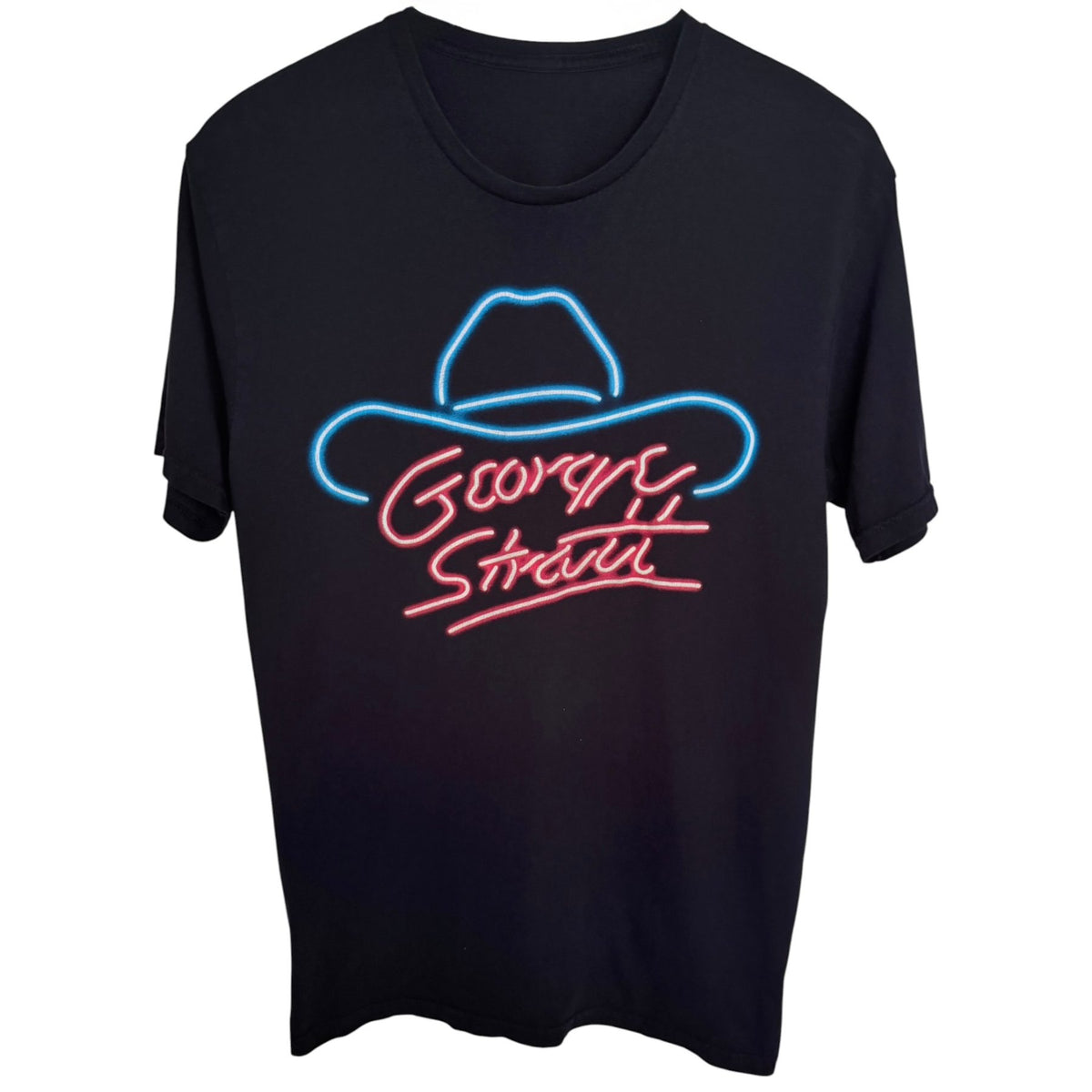 George Strait Men's Black George Strait In Concert T-Shirt — front view