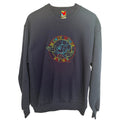 Vintage Mickey Mouse Crewneck Sweatshirt Mens Large Navy USA Made Disney 90s