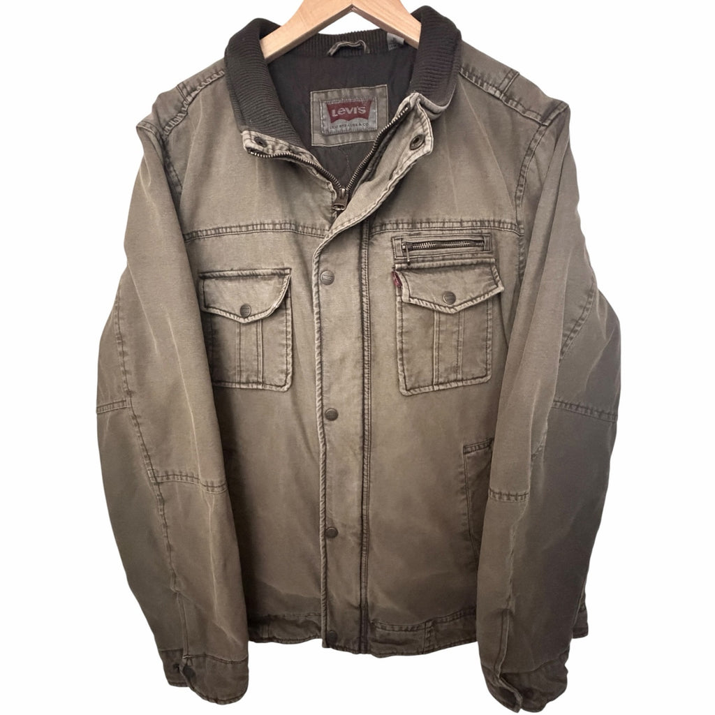 Levi's Olive Utility Jacket Mens XL