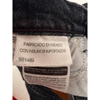 Levi's Wedgie Straight High-Rise Jeans Women's 27 Washed Black detail image 9