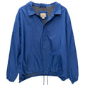 Roebuck & Co Coach Jacket Mens XL Blue Snap Front Lightweight Windbreaker