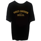 Harley-Davidson Men's Black Harley-Davidson Motorcycles Crewneck T-Shirt — back view