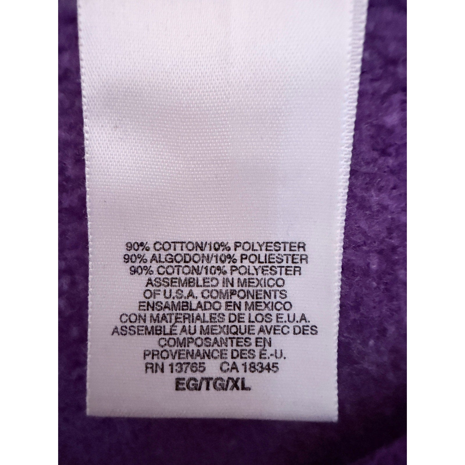 Super Bowl XXXV Sweatshirt Mens XL Purple Baltimore Ravens 2001 NFL Crewneck