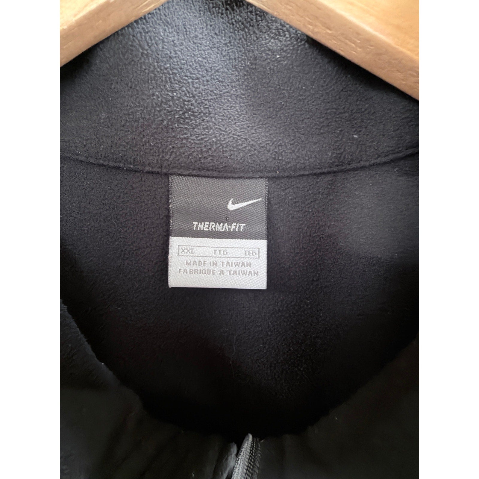 Nike Therma Fit Quarter Zip Pullover Mens XXL Black Fleece Athletic Jacket